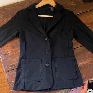 Tahari size small black button up jacket. Can be professional or casual.